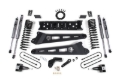 Picture of Zone Offroad 2019 Ram 3500 4in Radius Arm Bracket Gas - 2in Rear Block w/ Overload - Nitro Shocks