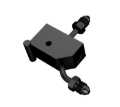 Picture of Goodridge 00-06 Harley-Davidson Softail Models Rear Brake Switch Holder - Black