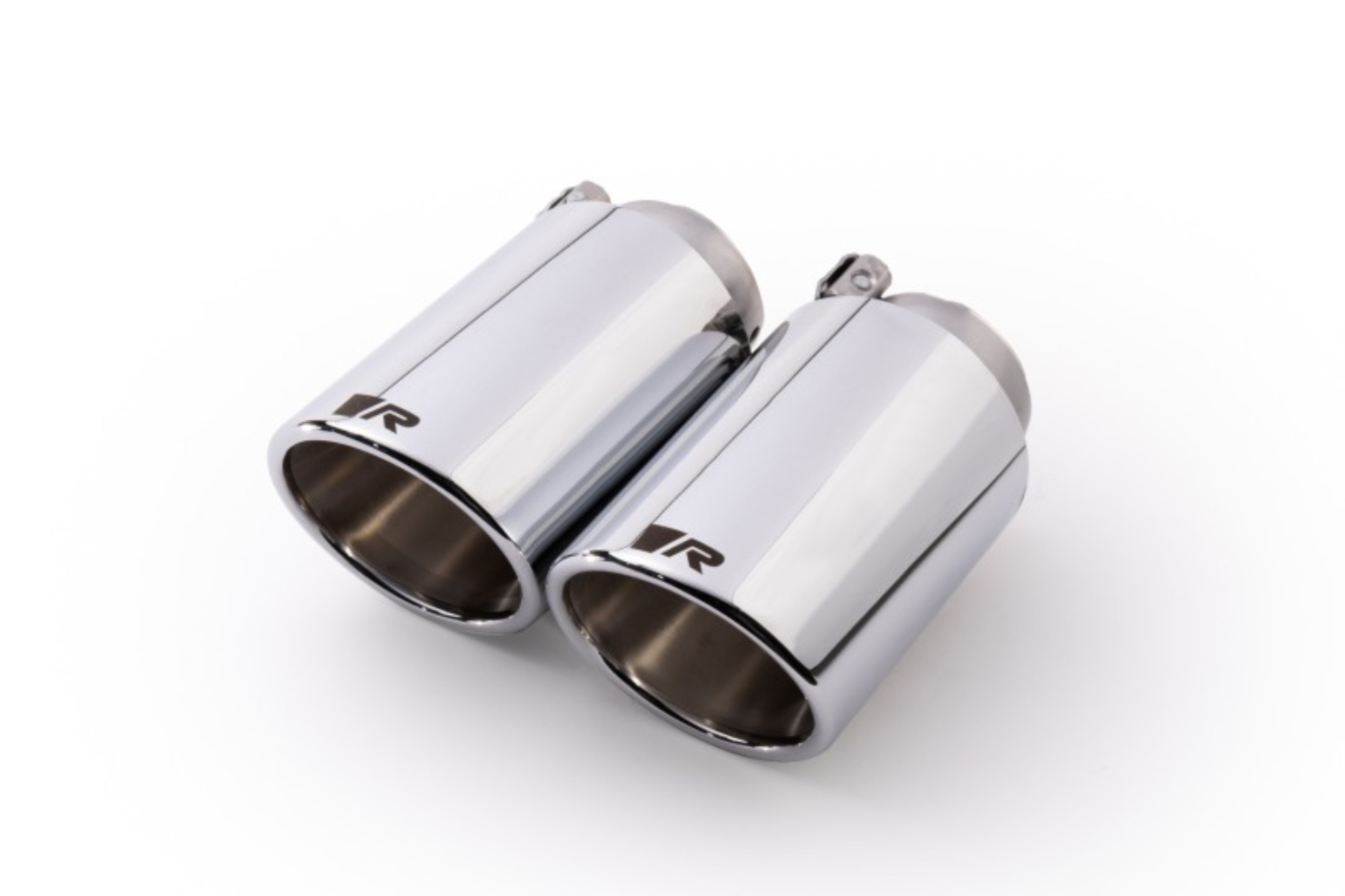 Picture of Remus Stainless Steel 102mm Angled Chrome w/Adj Clamp Tail Pipe Set (Pair)