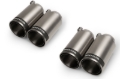 Picture of Remus Stainless Steel 98mm Straight Polished w/Carbon Insert Tail Pipe Set (Quad Tips)