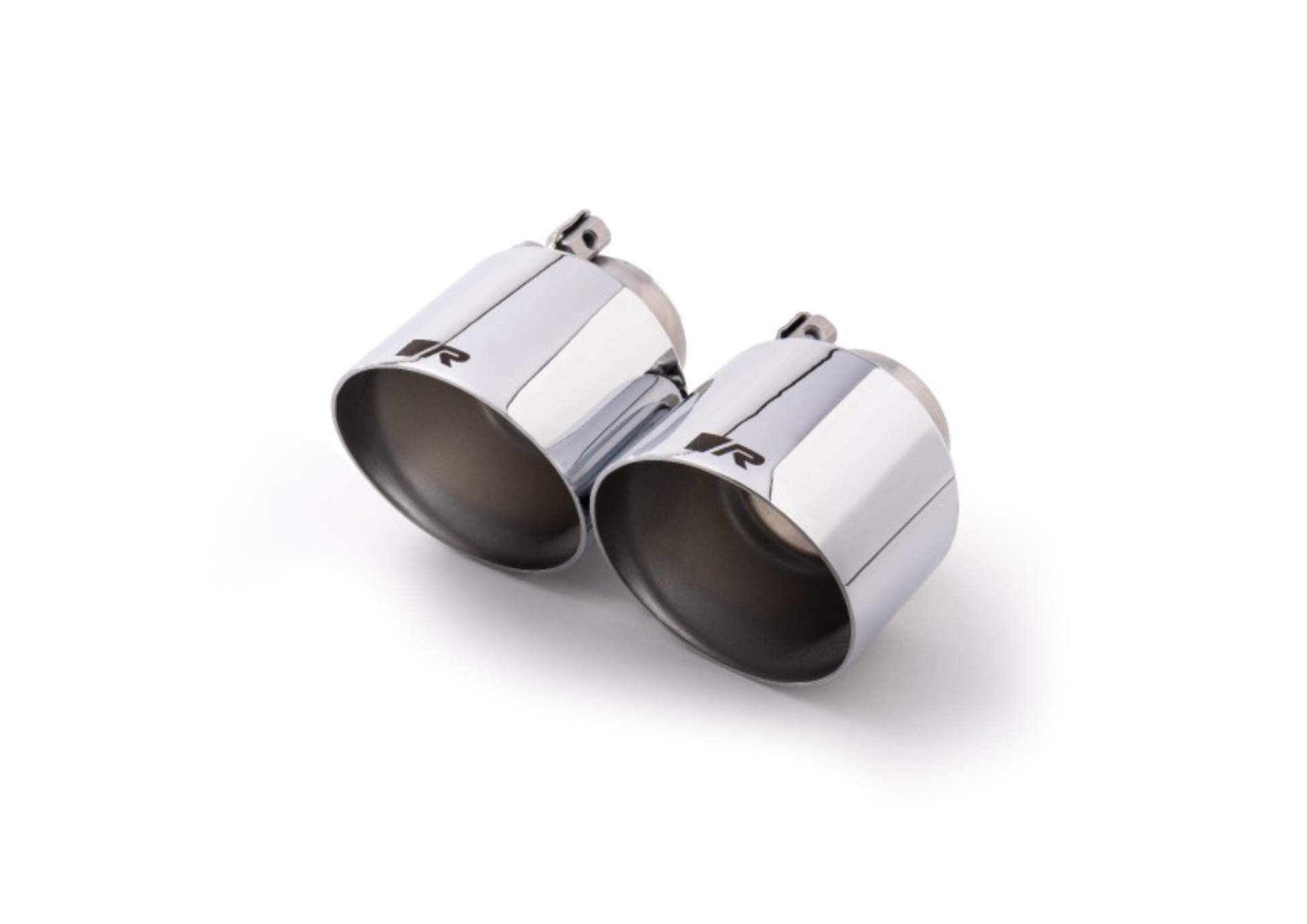 Picture of Remus Stainless Steel 115mm Short Style Angled Chrome Tail Pipe Set (Pair)