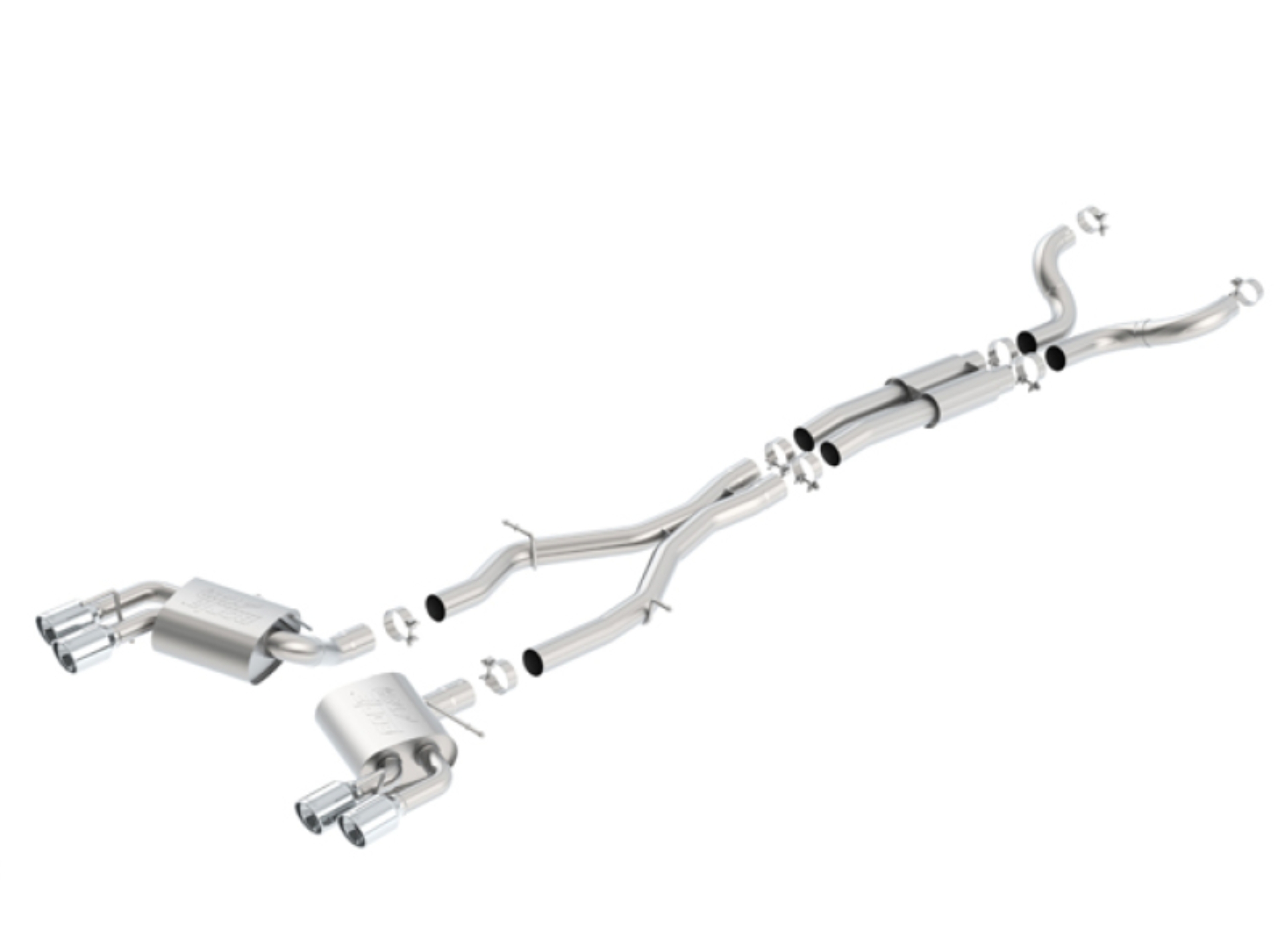 Picture of Borla Chevy 16-17 Camaro 6.2L ATAK Catback w/ Dual Tips (NPP) Dual Split Rear Exit