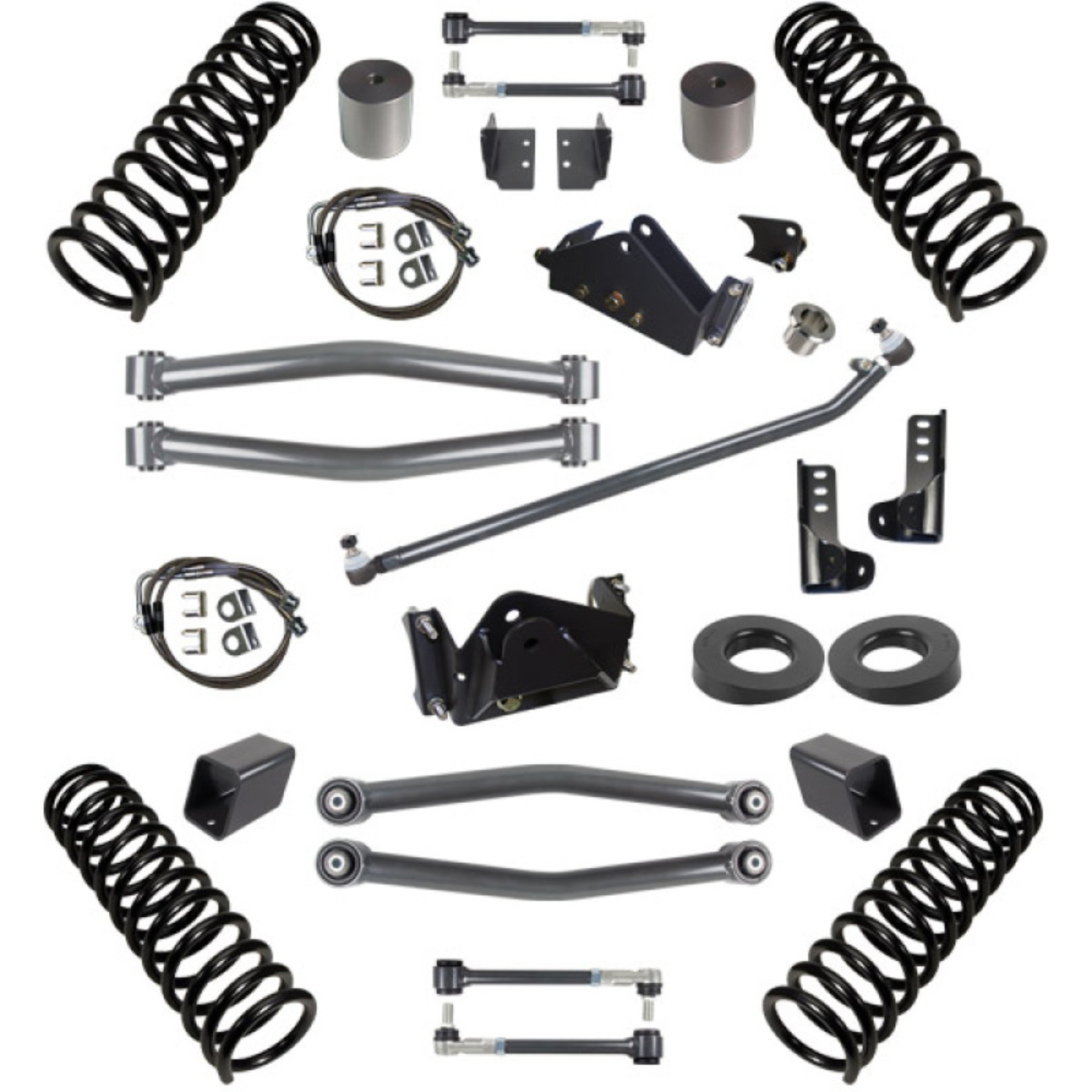 Picture of Synergy 07-18 Jeep Wrangler JKU 4 DR 3.0in Lift Stage 2 Suspension System