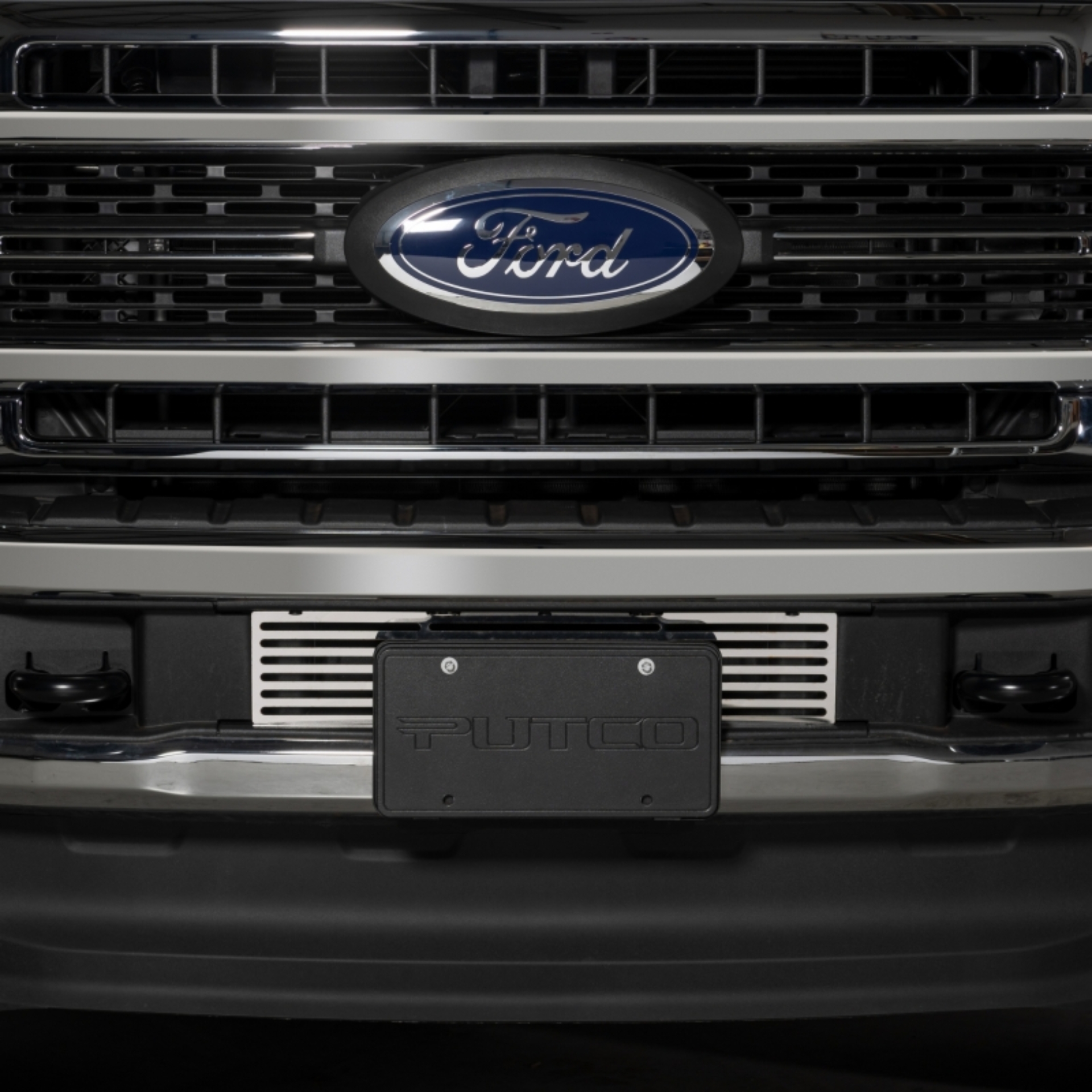 Picture of Putco 23-24 Ford F250/F350 Super Duty Bar Design Bumper Grille Inserts - Polished SS