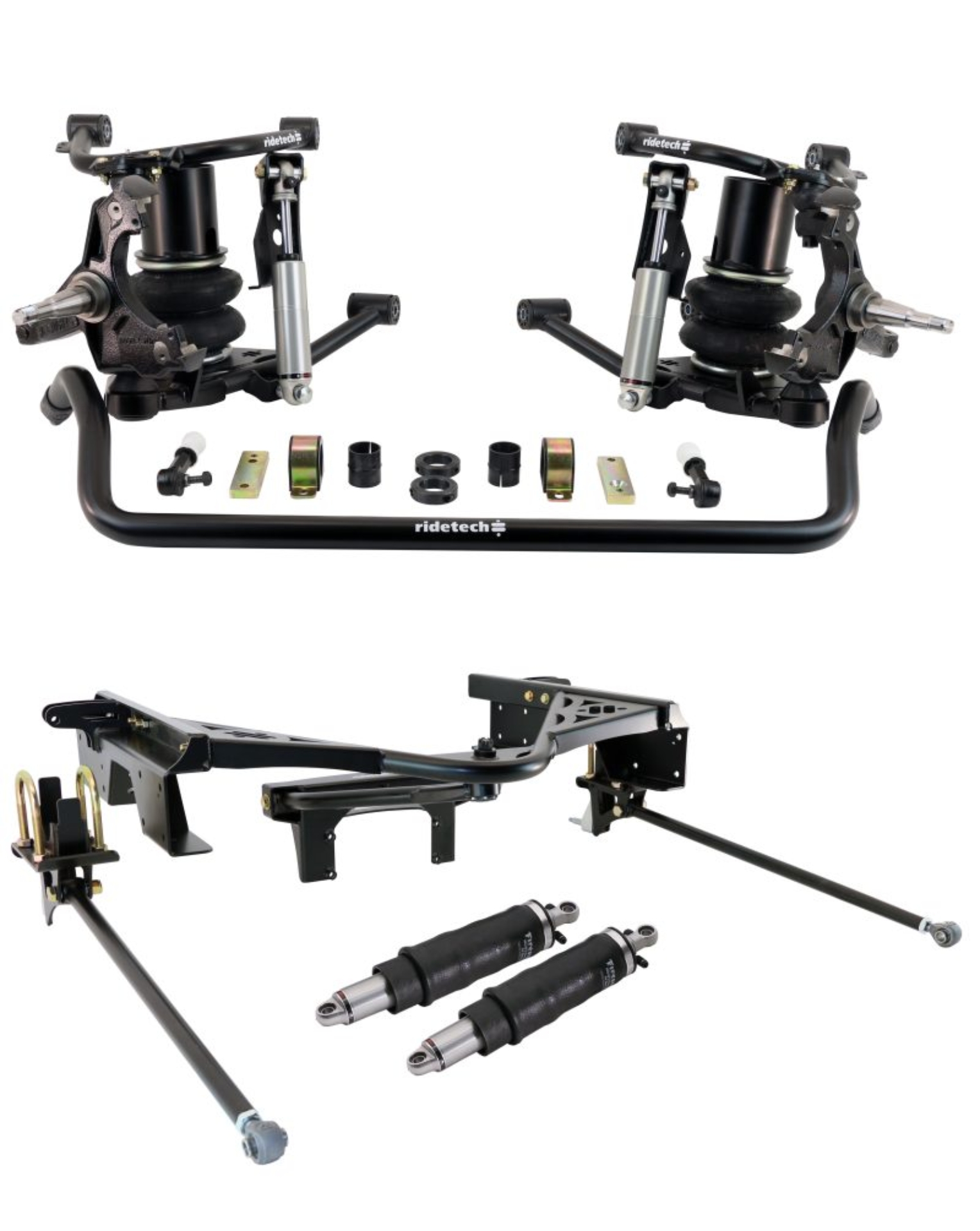 Picture of Ridetech 88-98 Chevy C1500 2WD Air Suspension System w/ HD Drop Spindles