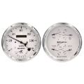 Picture of Auto Meter Old Tyme White Quad & Tach/Speedo 5in. - 2 Pc.