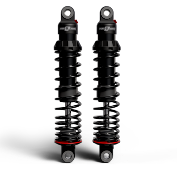 Picture of Progressive 06-17 Harley-Davidson Dyna 494 Series Heavy Duty Shocks 12.5in Bushing - Black
