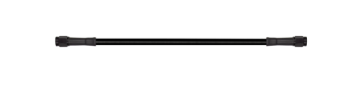 Picture of Goodridge 19in Universal Brake Line Assembly w/Black Zinc Fittings & Black Hose