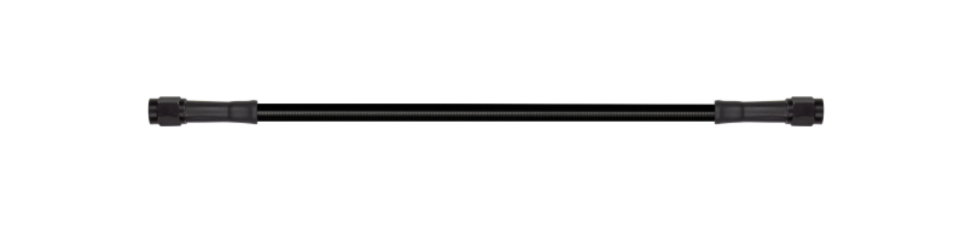 Picture of Goodridge 50in Universal Brake Line Assembly w/Black Zinc Fittings & Black Hose