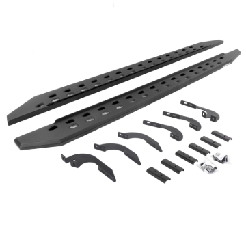 Picture of Go Rhino 05-22 Toyota Tacoma DC 4DR RB20 Slim Running Boards Kit (Incl. Brackets) - Tex. Blk