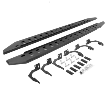 Picture of Go Rhino 10-22 Ram 2500/3500HD Crew Cab 4DR RB20 Slim Running Boards Kit (Incl. Brackets) - Tex. Blk