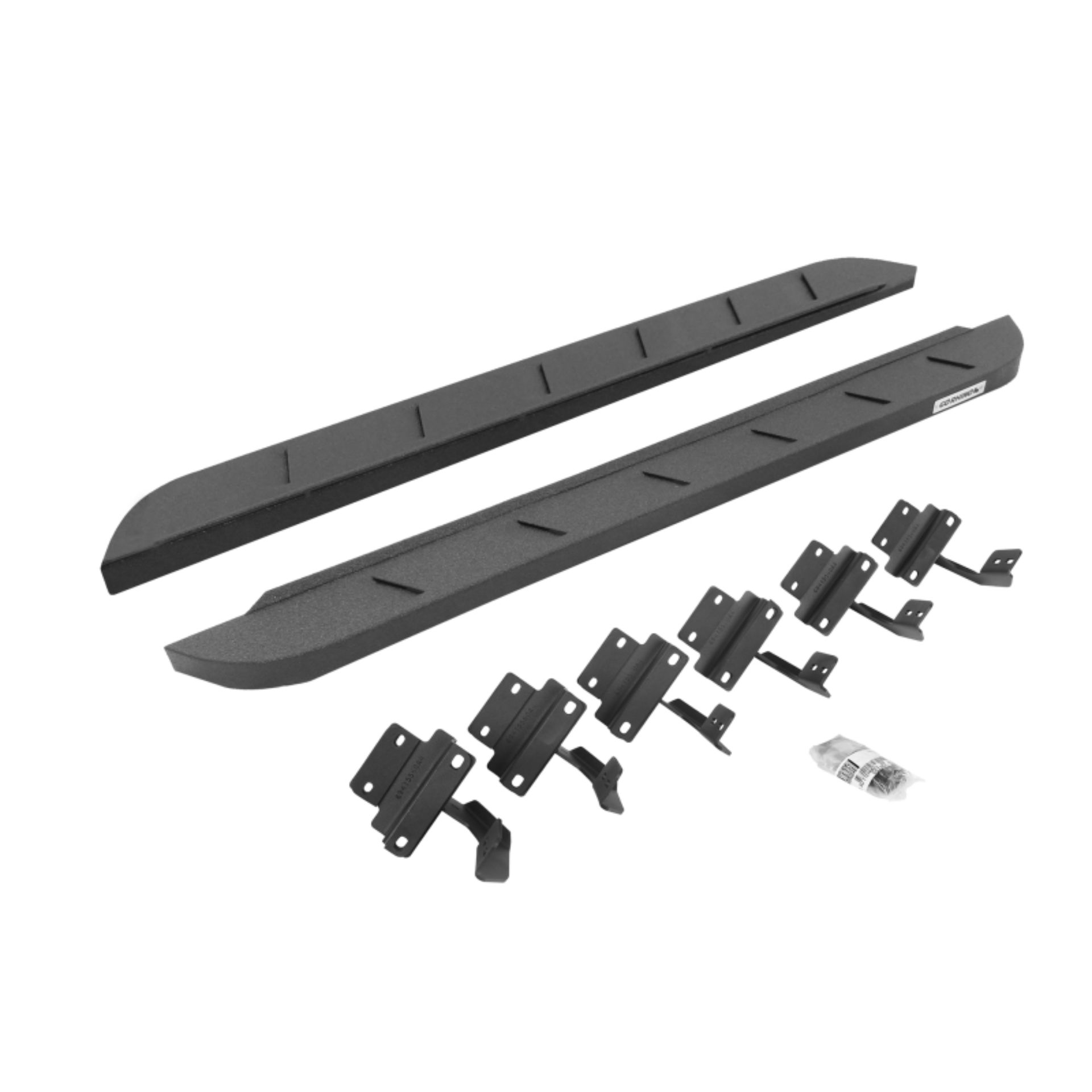 Picture of Go Rhino 17-22 Ford F-250/F-350 Reg Cab 2DR RB10 Slim Running Boards Kit (w/Brackets) - Bedliner Ct