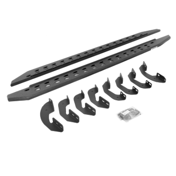 Picture of Go Rhino 07-21 Toyota Tundra DC 4DR RB20 Slim Running Boards Kit (Incl. Brackets) - Bedliner Coating