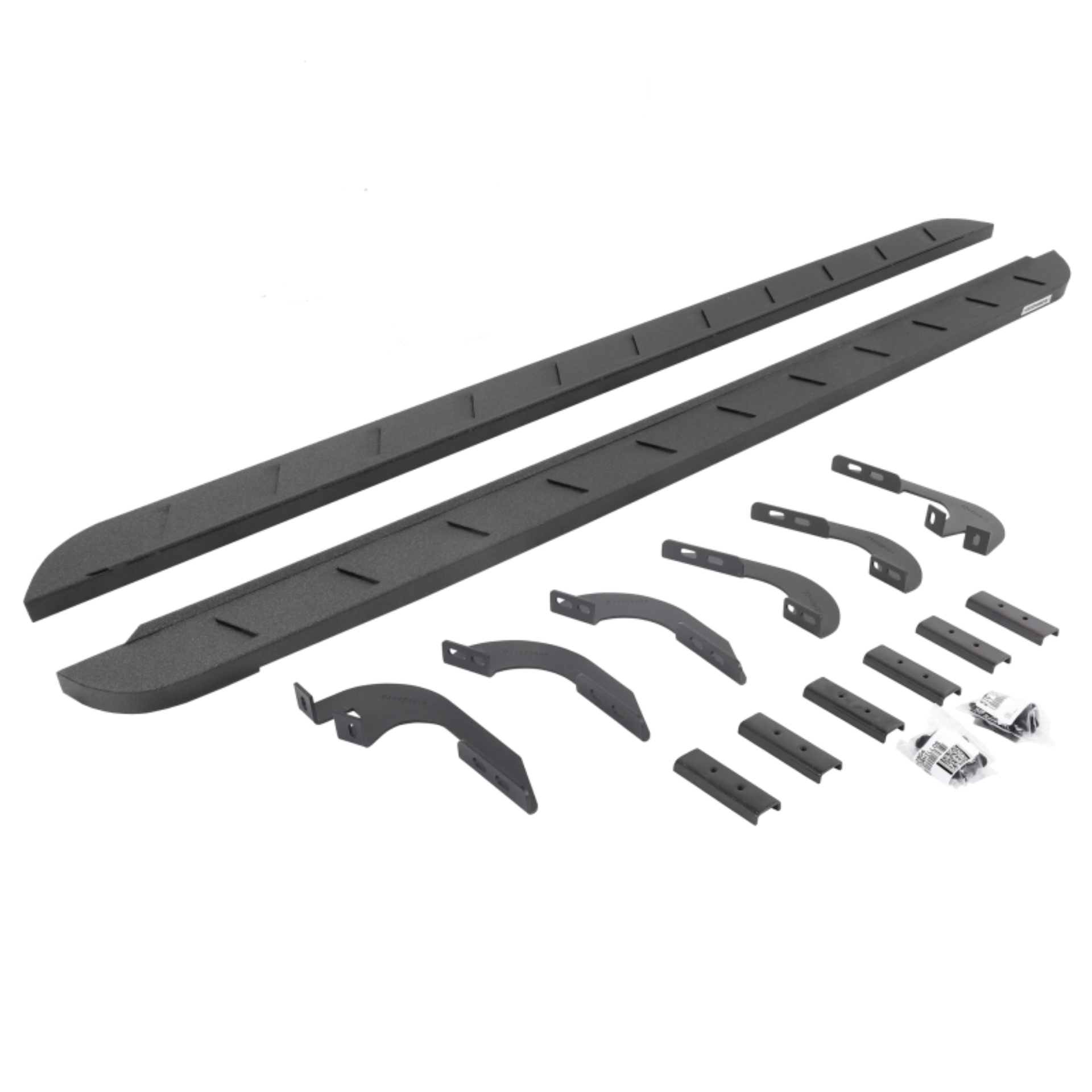 Picture of Go Rhino 05-22 Toyota Tacoma DC 4DR RB10 Slim Running Boards Kit (Incl. Brackets) - Bedliner Coating