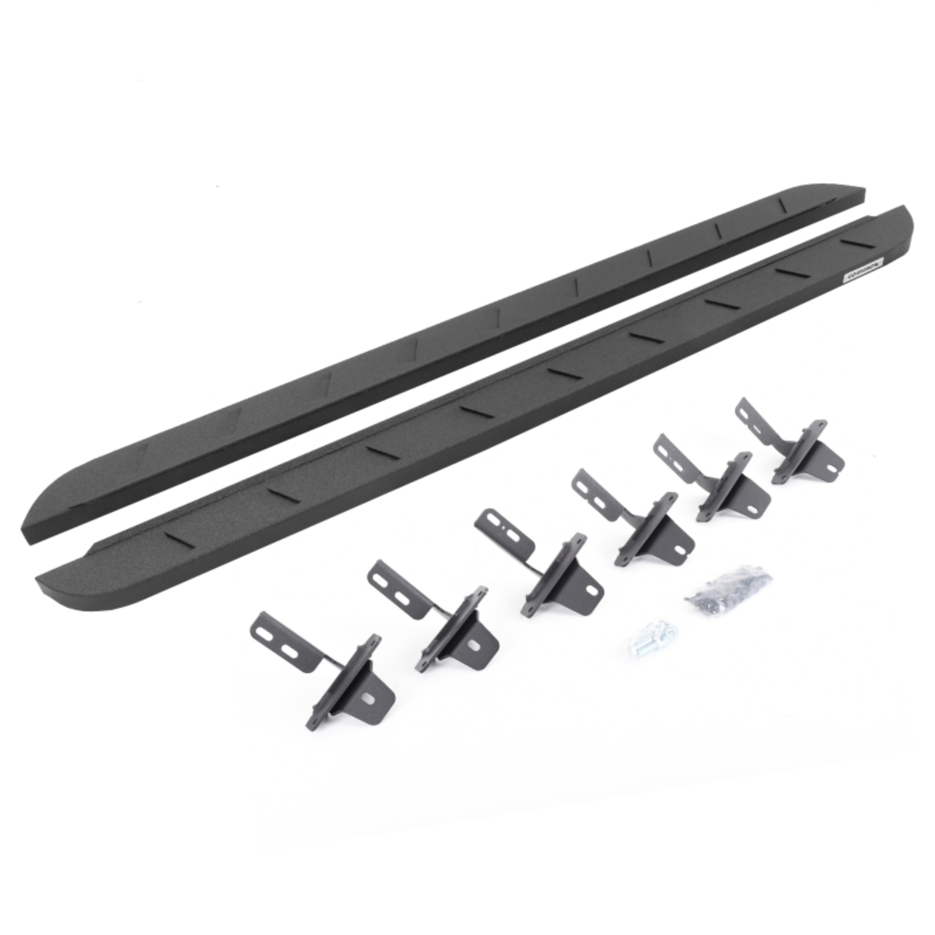 Picture of Go Rhino 21-22 Ford Bronco (Excl. Sport) 4DR RB10 Slim Running Boards Kit (w/Brackets) - Bedliner Ct