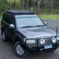 Picture of ARB Roof Rack Base with Mount Kit - Flat Rack with Wind Deflector