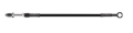 Picture of Goodridge 74in Universal Clutch Line w/Black Zinc Fittings & Black Hose - Straight Banjo 7/16 UNF
