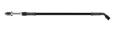 Picture of Goodridge 68in Universal Clutch Line w/Blk Fittings & Blk Hose - 45 Deg Banjo w/Straight 7/16 UNF