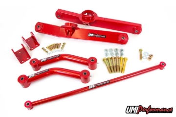 Picture of UMI Performance 59-64 GM B-Body Rear Suspension Kit 4-Link- Chevy only - Red