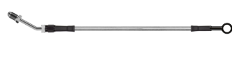 Picture of Goodridge 66in Universal Clutch Line w/Blk Zinc Fittings & Clear Hose - Straight Banjo w/M10 Fitting