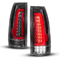 Picture of ANZO 88-99 Chevy/GMC C/K1500/2500/3500 Full LED Light Tube Taillights Black Housing Clear Lens