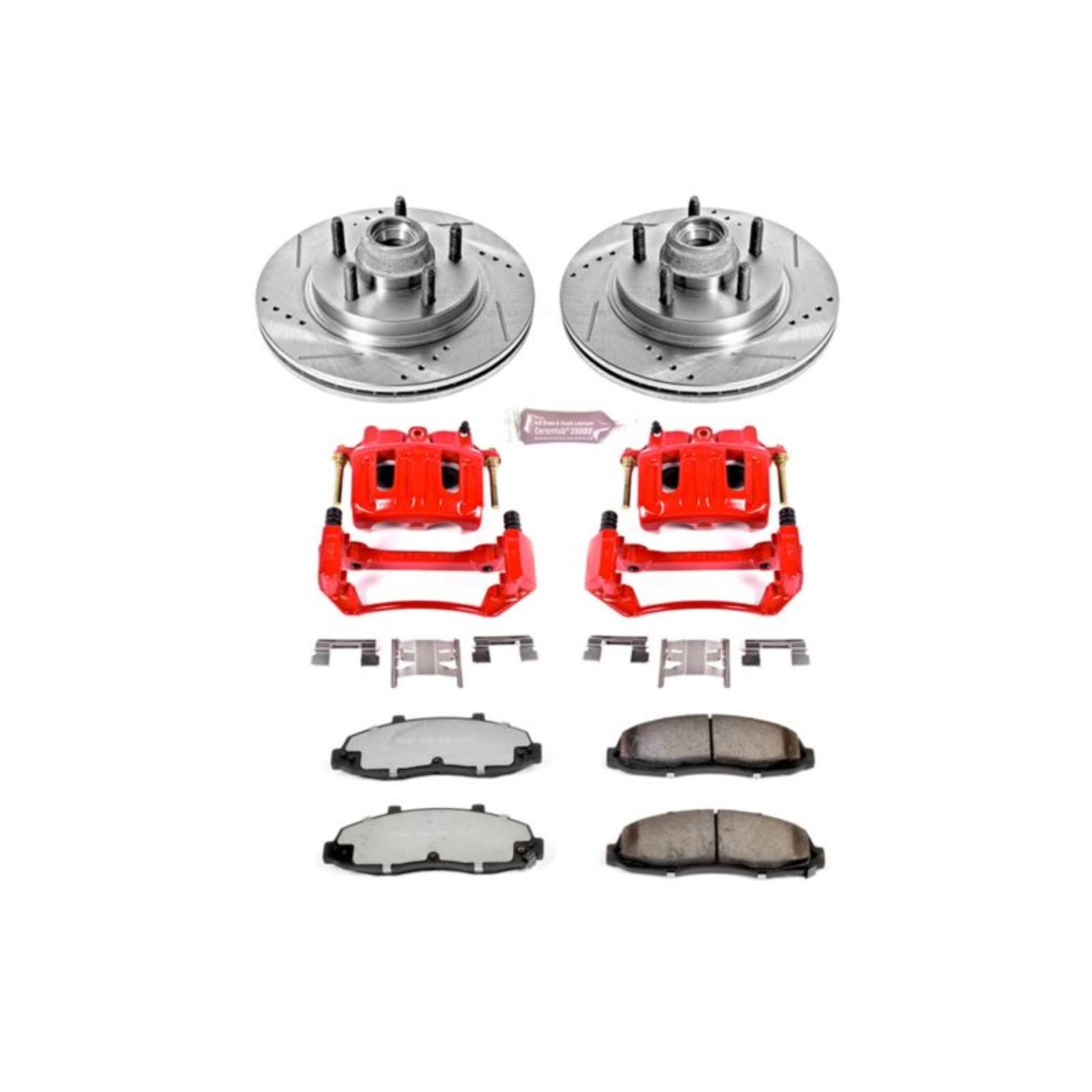 Picture of Power Stop 2002 Lincoln Blackwood Front Z36 Truck & Tow Kit w/Cals