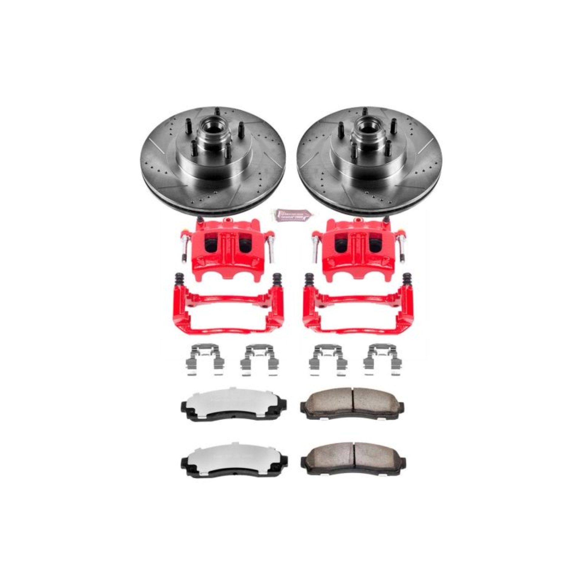Picture of Power Stop 01-02 Ford Explorer Sport Trac Front Z36 Truck & Tow Kit w/Cals