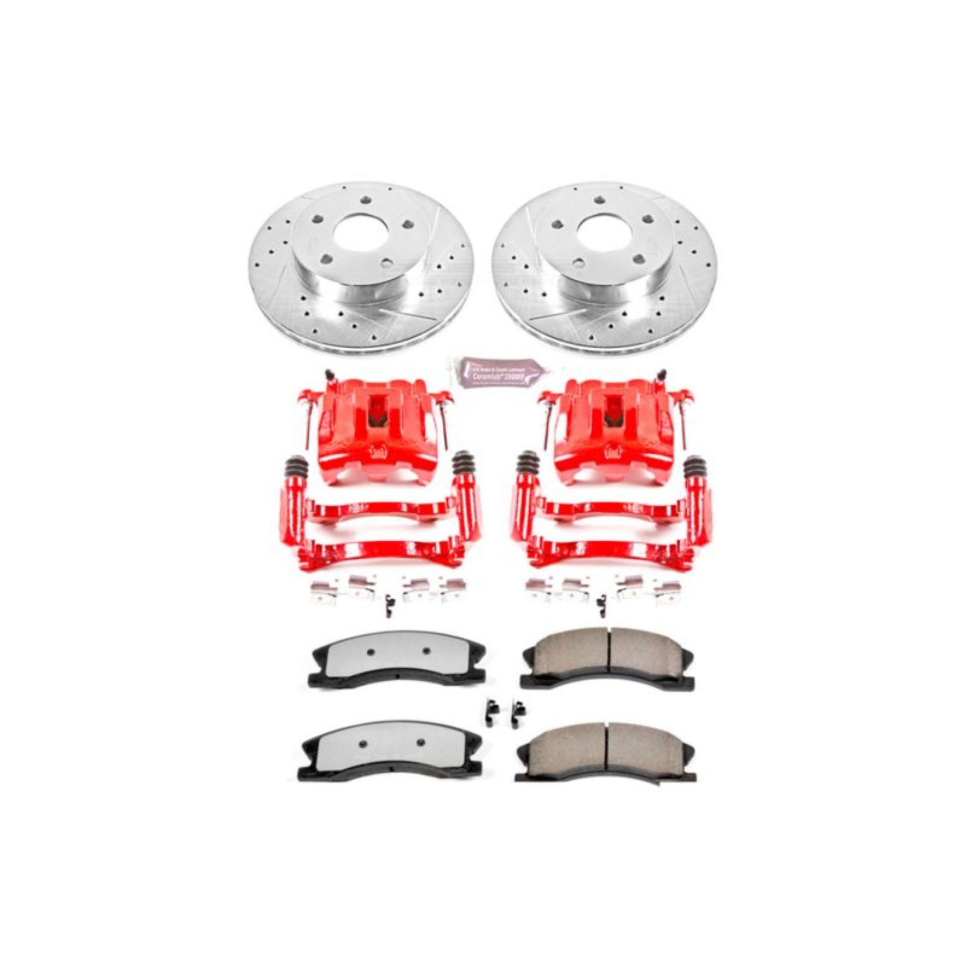 Picture of Power Stop 99-04 Jeep Gr& Cherokee Front Z36 Truck & Tow Kit w/Cals