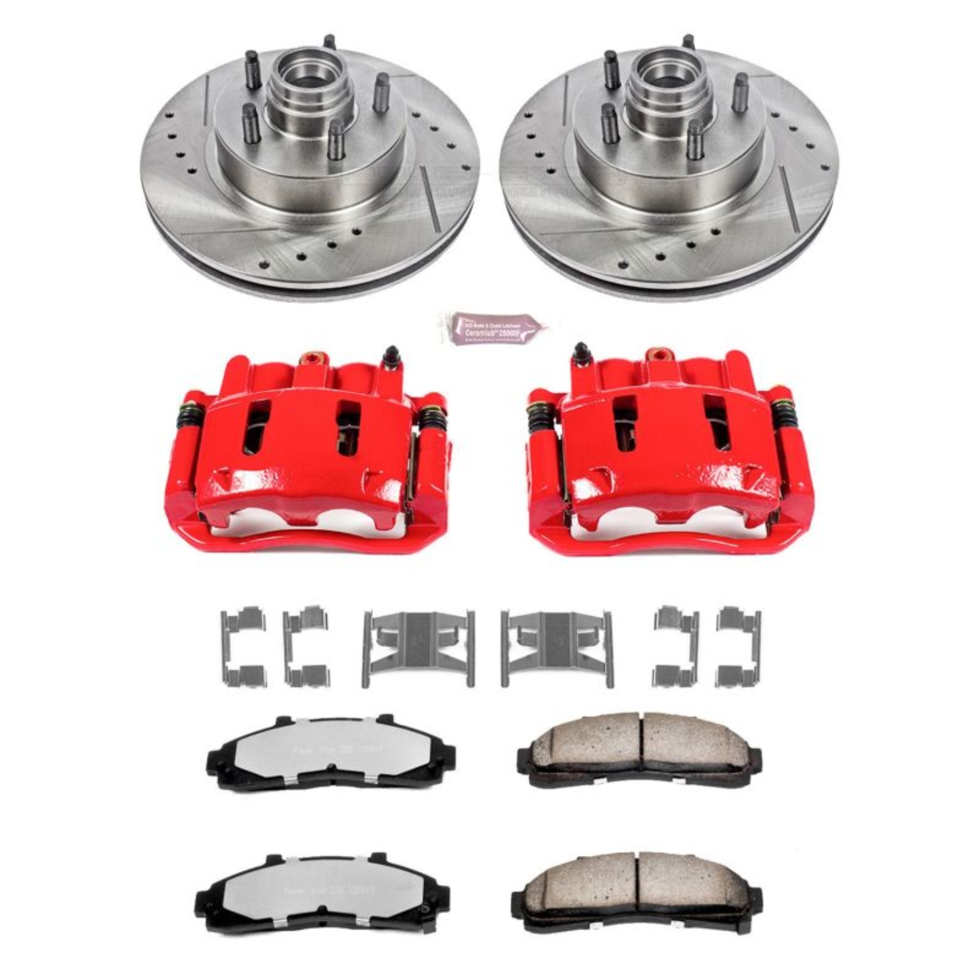 Picture of Power Stop 97-01 Mercury Mountaineer Front Z36 Truck & Tow Kit w/Cals