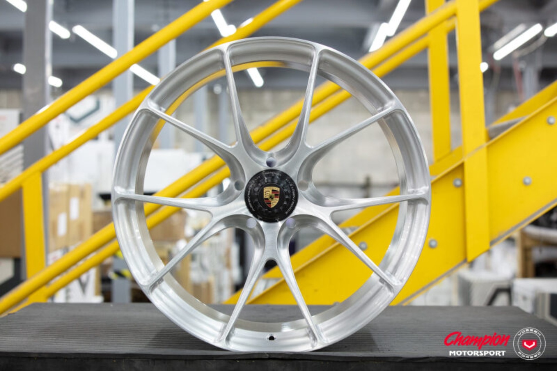 Picture of Vossen X Champion RS74 20X9.5 / ET50 / Brushed Gloss Clear Wheel / Centerlock / 911 GT3RS 991 Front