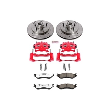 Picture of Power Stop 98-00 Lincoln Navigator Front Z36 Truck & Tow Kit w/Cals