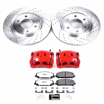 Picture of Power Stop 17-22 Nissan Titan Front Z36 Truck & Tow Kit w/Cals