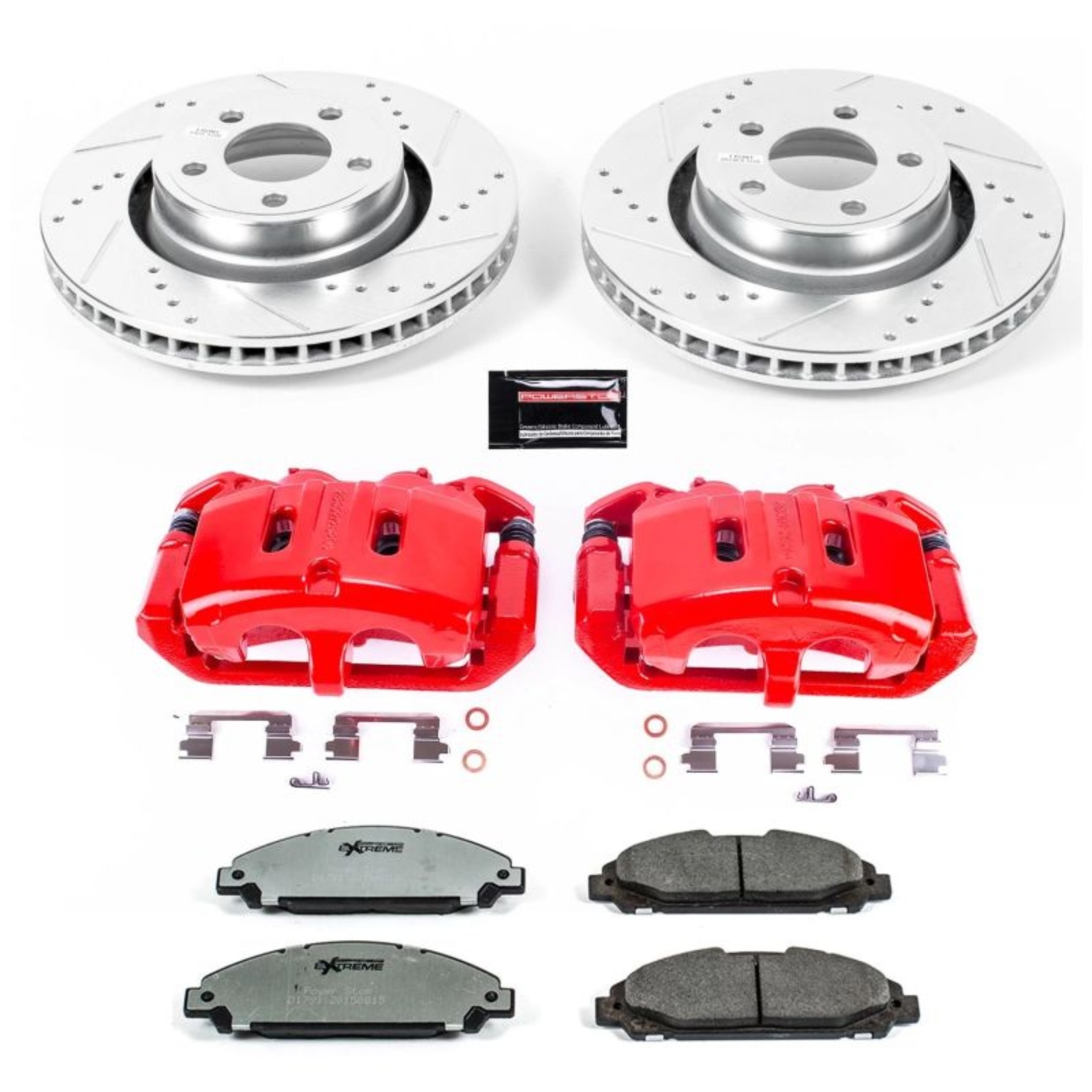 Picture of Power Stop 15-20 Ford Mustang Front Z26 Street Kit w/Cals