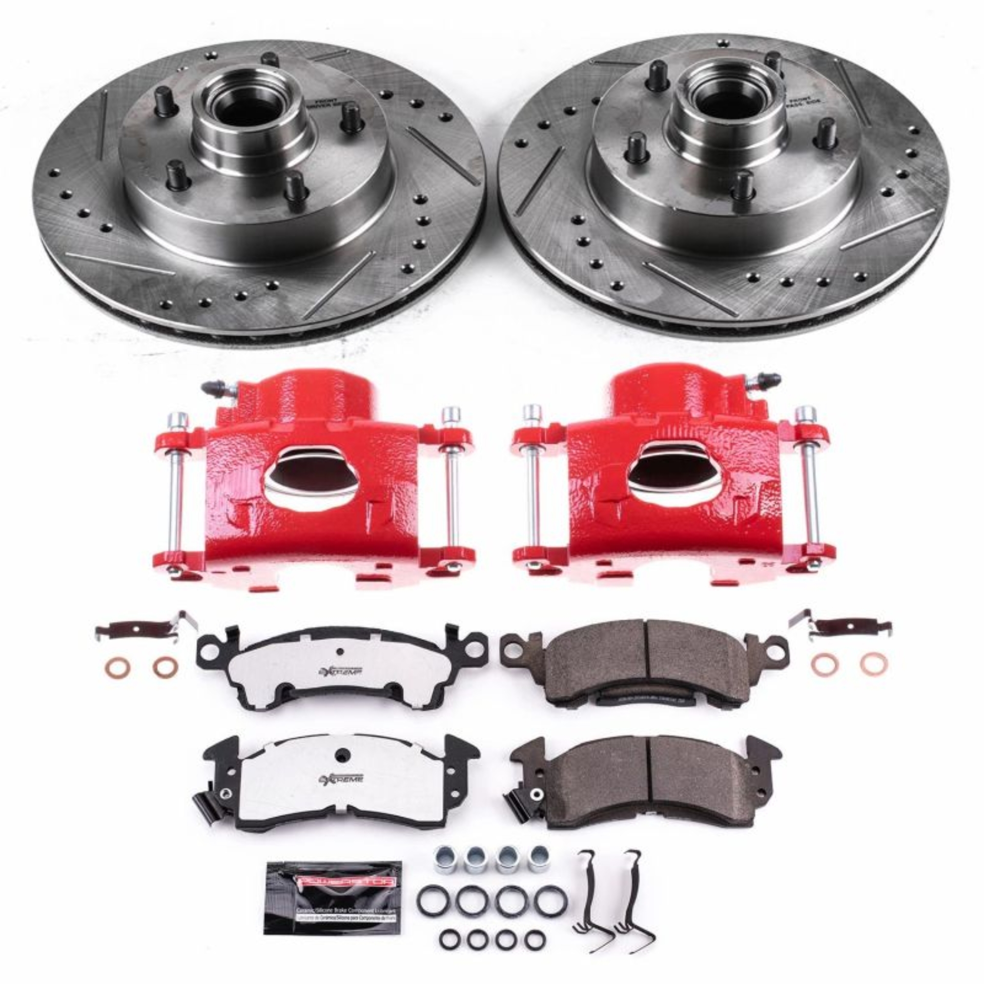 Picture of Power Stop 1977 Pontiac Ventura Front Z26 Street Kit w/Cals