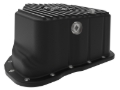 Picture of aFe POWER GM Diesel Trucks 01-10 V8-6.6L (td) Pro Series Engine Oil Pan Black w/ Machined Fins