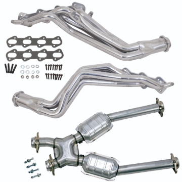 Picture of 99-04 MUSTANG COBRA 1-5/8 LONG TUBE HEADERS PLUS MID PIPE (SILVER CERAMIC)