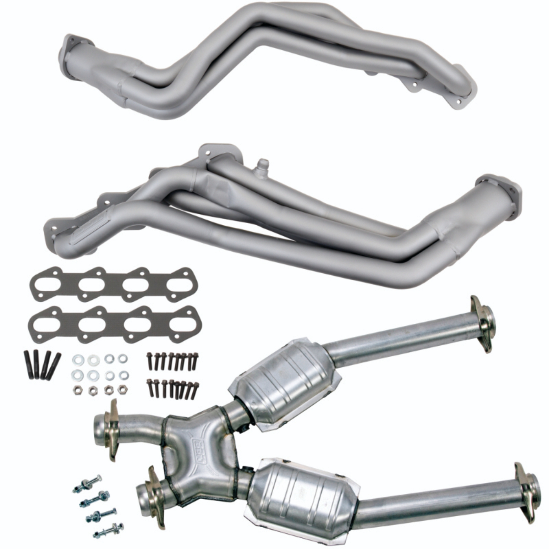 Picture of BBK 99-04 Ford Mustang Cobra/Mach1 1-5/8 Long Tube Headers w/High Flow Catted X-Pipe (Ti Ceramic)