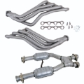 Picture of BBK 79-93 Ford Mustang 5.0L 1-3/4 Long Tube Headers w/High Flow Catted X-Pipe (Ti Ceramic)