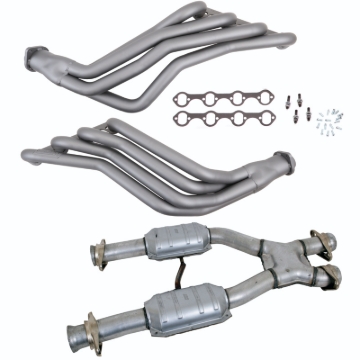 Picture of BBK 79-93 Ford Mustang 5.0L 1-3/4 Long Tube Headers w/High Flow Catted X-Pipe (Ti Ceramic)