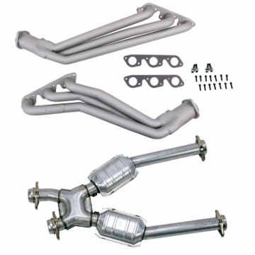 Picture of 99-04 MUSTANG V6 1-5/8" LONG TUBE HEADERS PLUS MID PIPE (TITANIUM CERAMIC)