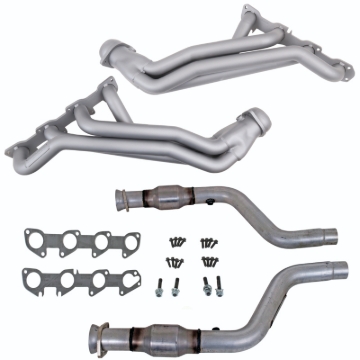 Picture of 05-08 DODGE 5.7 HEMI CAR LONG TUBE HEADERS AND SHORT MID PIPE (TITANIUM CERAMIC)