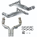 Picture of 06-24 DODGE 6.1/6.2/6.4 HEMI 1-7/8 LONG TUBE HEADERS PLUS MID PIPE (SILVER)