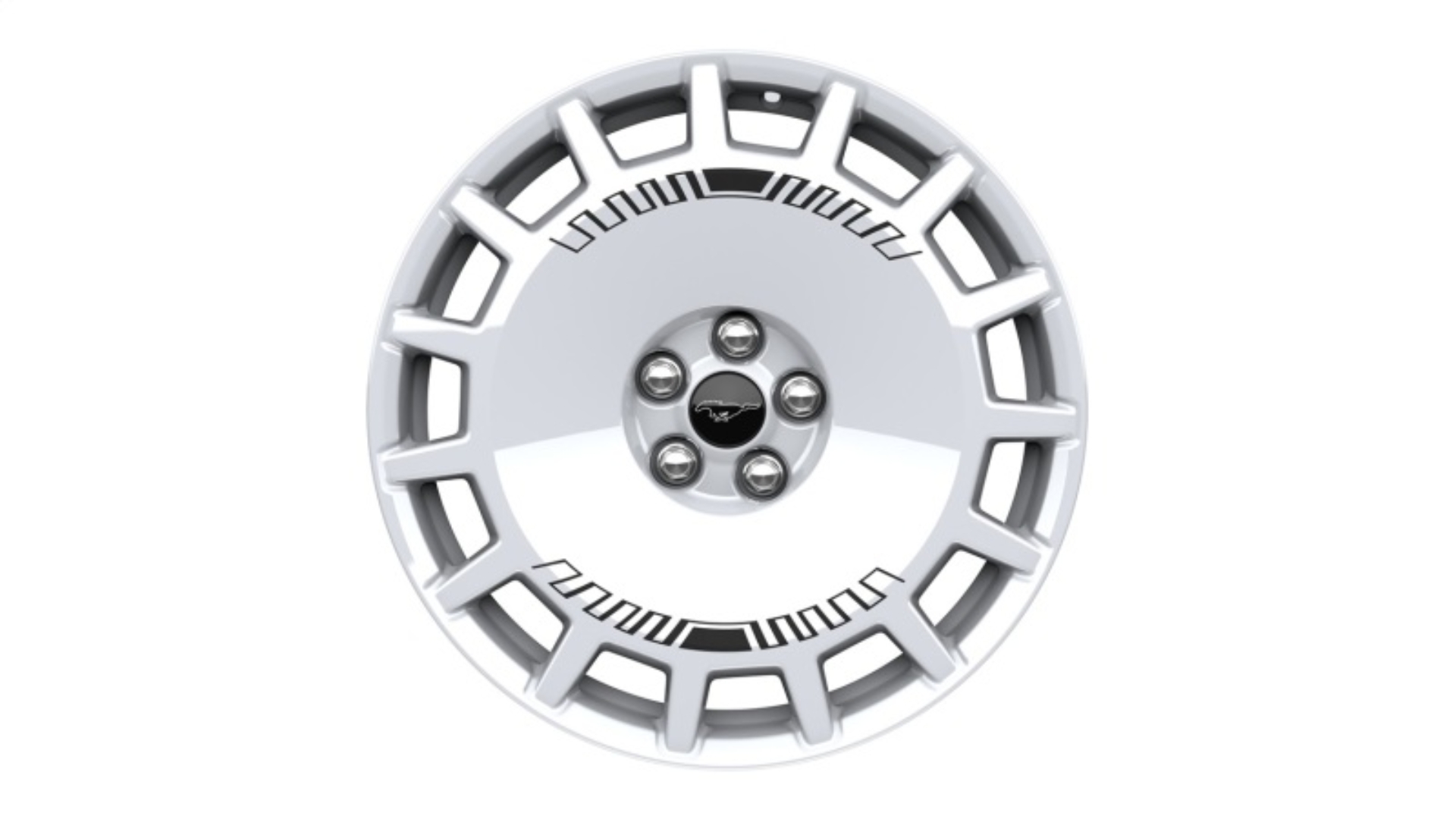 Picture of Ford Racing 21-24 Mustang Mach-E Gloss White Rally Wheel Kit