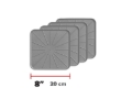 Picture of WeatherTech Home Surface Protectors 8in. Square - Grey (4pc Set)
