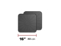 Picture of WeatherTech Plant Mats/Coasters 16in. Square - Black (2pc Set)
