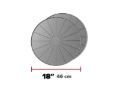 Picture of WeatherTech Plant Mats/Coasters 18in. Round - Grey (2pc Set)