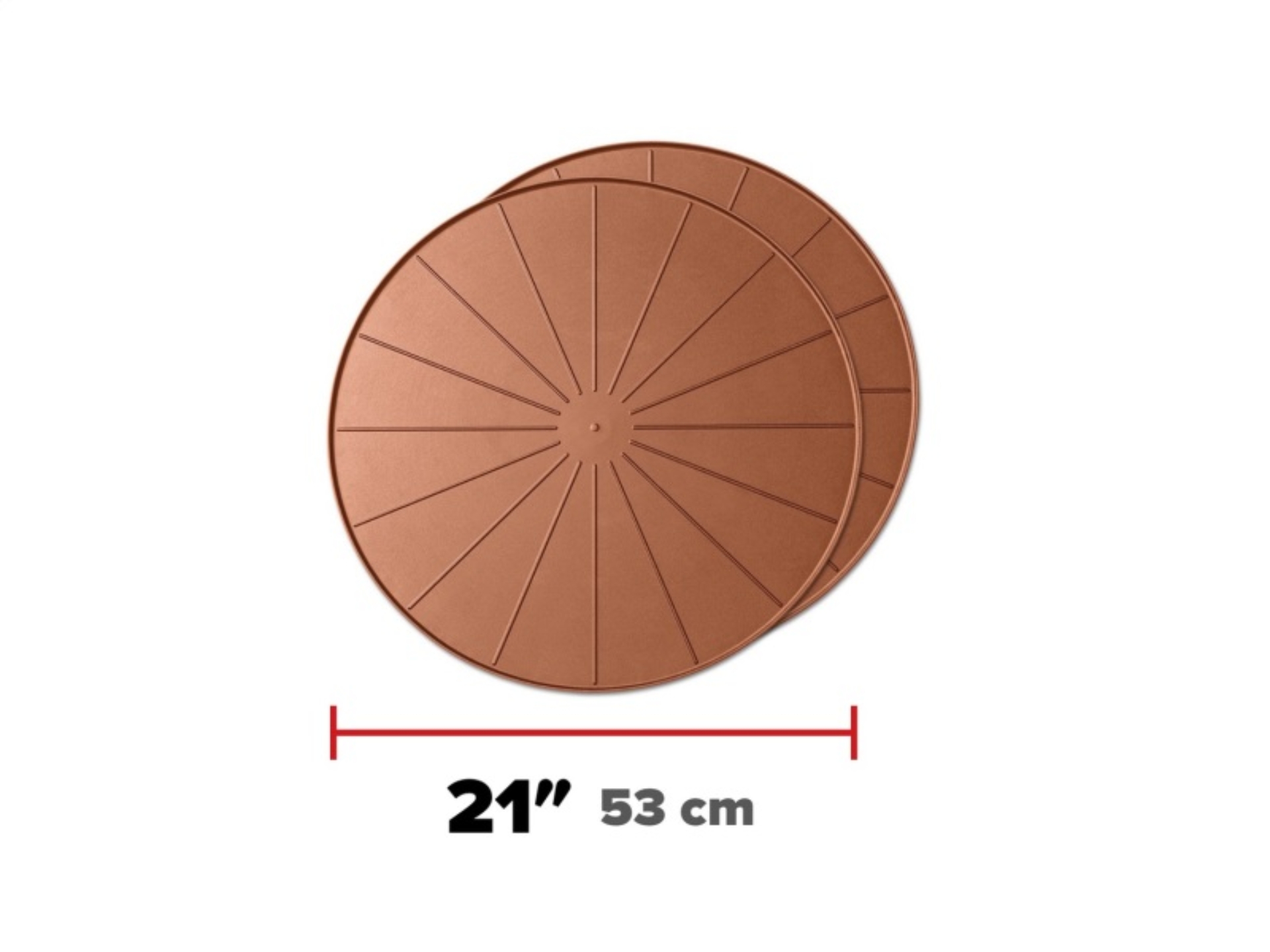 Picture of WeatherTech Project Mats 21in. Round - Terracotta (2pc Set)