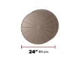 Picture of WeatherTech Project Mats 24in. Round - Tan (2pc Set)