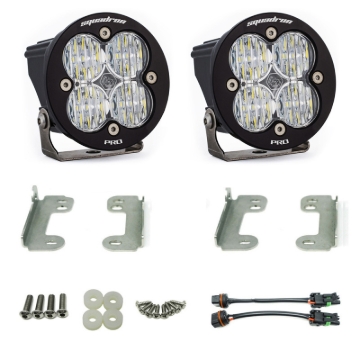Picture of Baja Designs 07-09 Wrangler JK w/OE Bumper Squadron R Pro Fog Pocket Kit - Clear