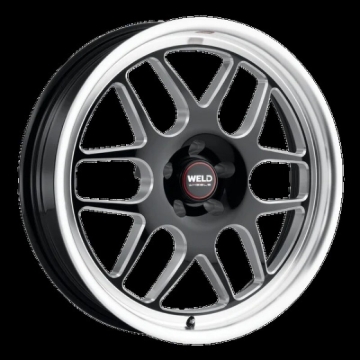 Picture of Weld Solana Drag 17x5 / 6x139.7 BP / ET-25 / 106.1mm Bore - Gloss Black MIL DIA Wheel